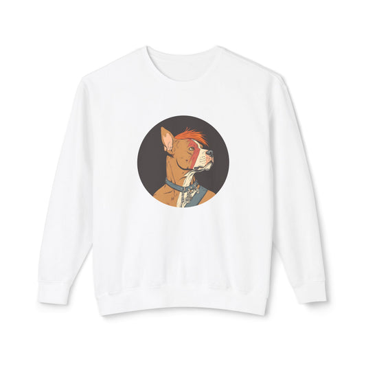 Amstaf Ziggy Stardust Sweatshirt, Unisex Crewneck, Casual Gift for Dog Lovers, Unique Pet Owner Apparel, Stylish Streetwear